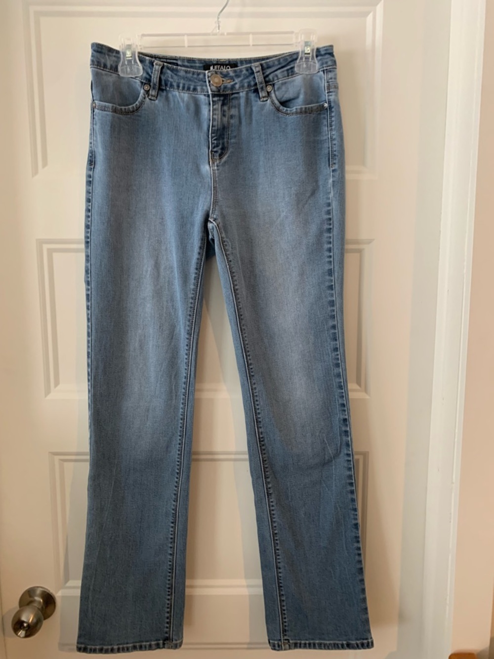 Buffalo David Bitton ,women's light Blue Straight-Leg Women's Jeans
